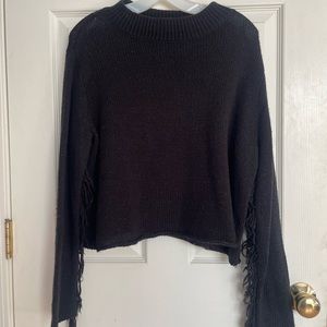 Black knit sweater